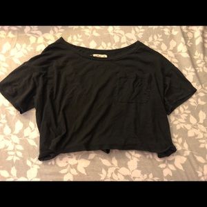 Black crop top